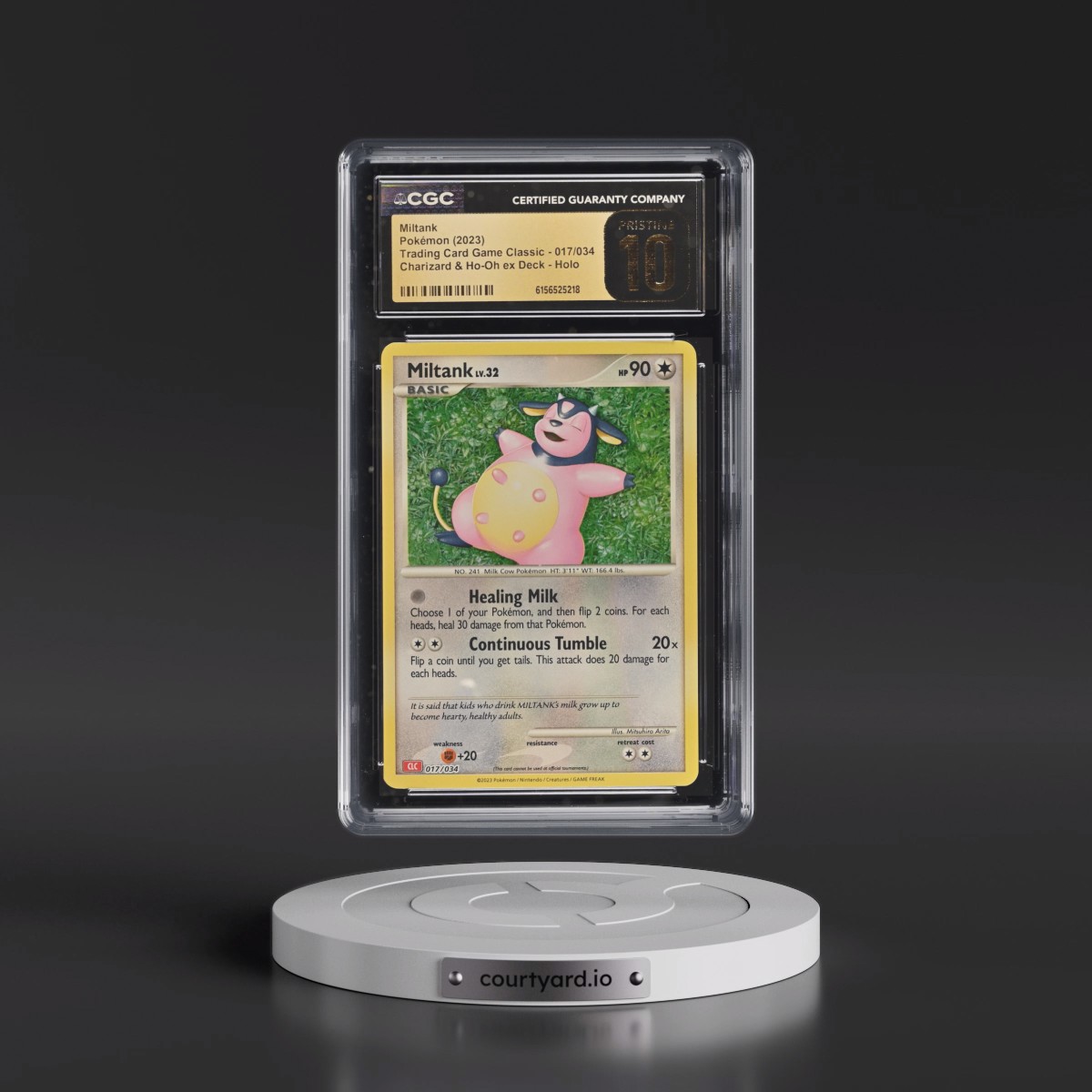 2023 Trading Card Game Classic - CLV, CLC, CLB #017/034 Miltank - Charizard & Ho-Oh ex Deck - CLC Holo (CGC 10 PRISTINE)