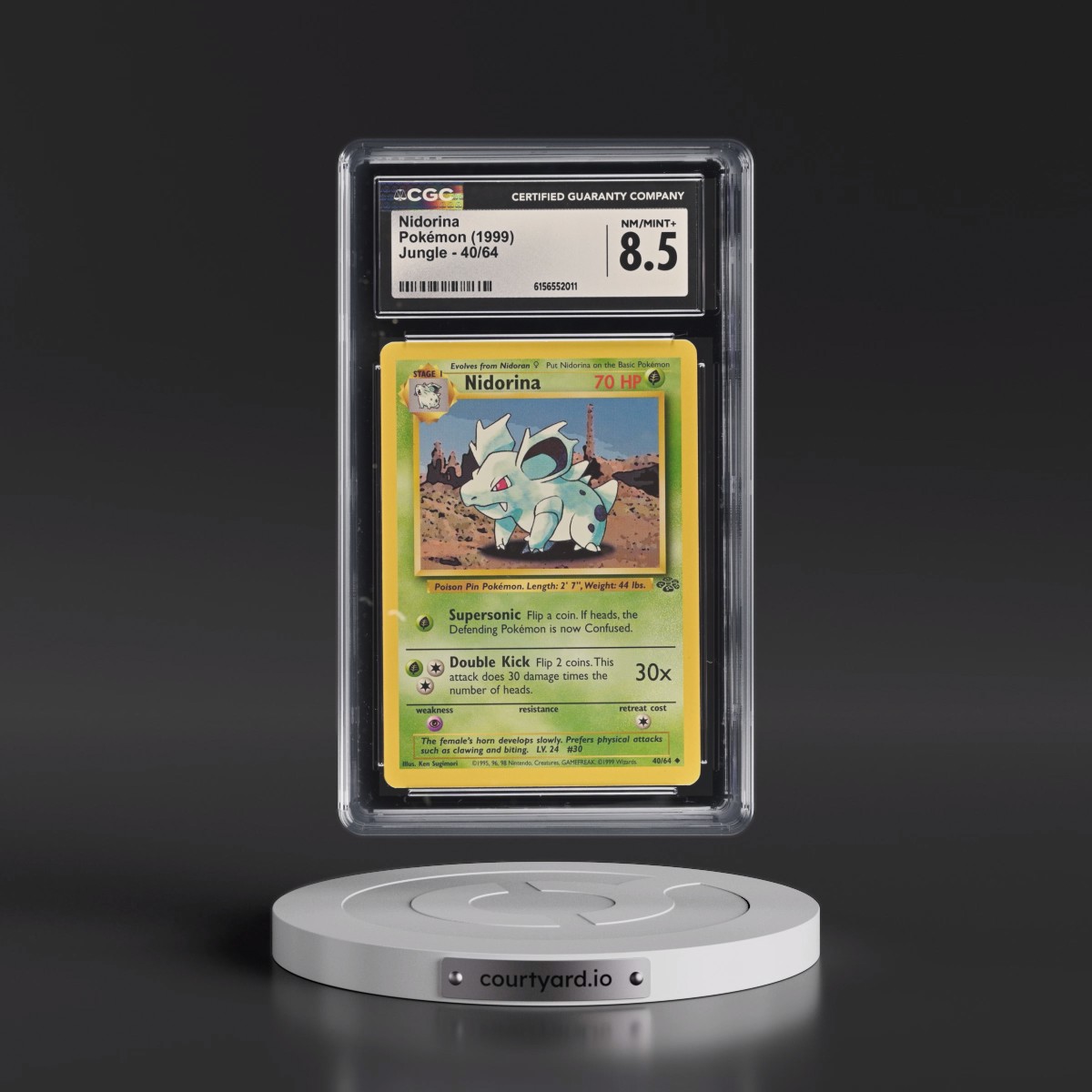 1999 Jungle #40/64 Nidorina (CGC 8.5 NM-MT+)