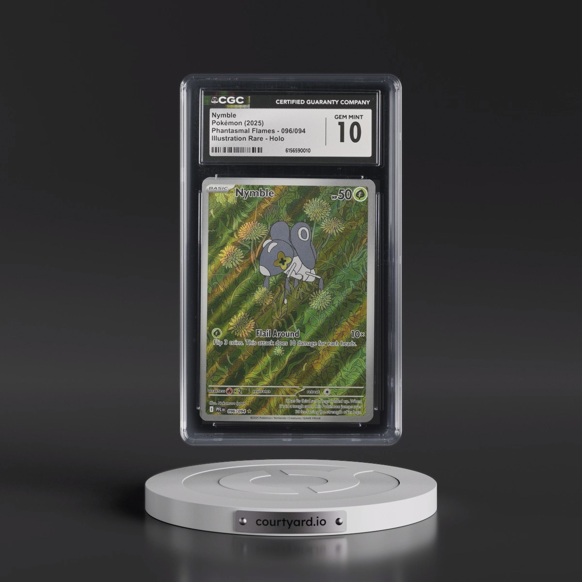 2025 Phantasmal Flames - PFL EN #096/094 Nymble - Illustration Rare Holo (CGC 10 GEM MINT)
