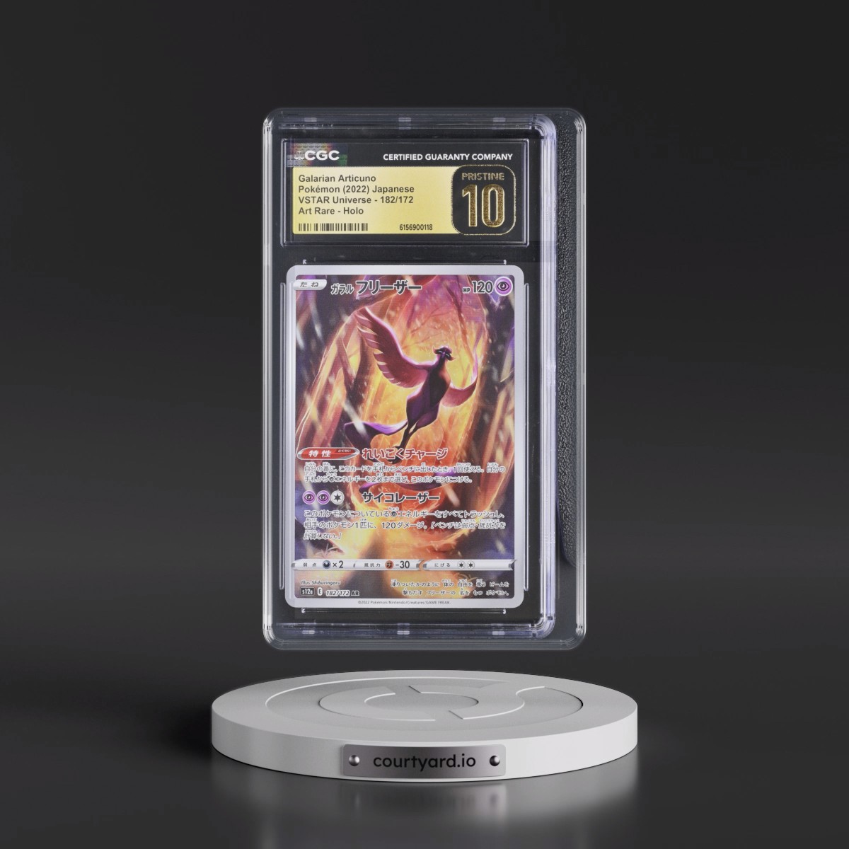 2022 VSTAR Universe #182/172 Galarian Articuno - Art Rare Holo (CGC 10 PRISTINE)