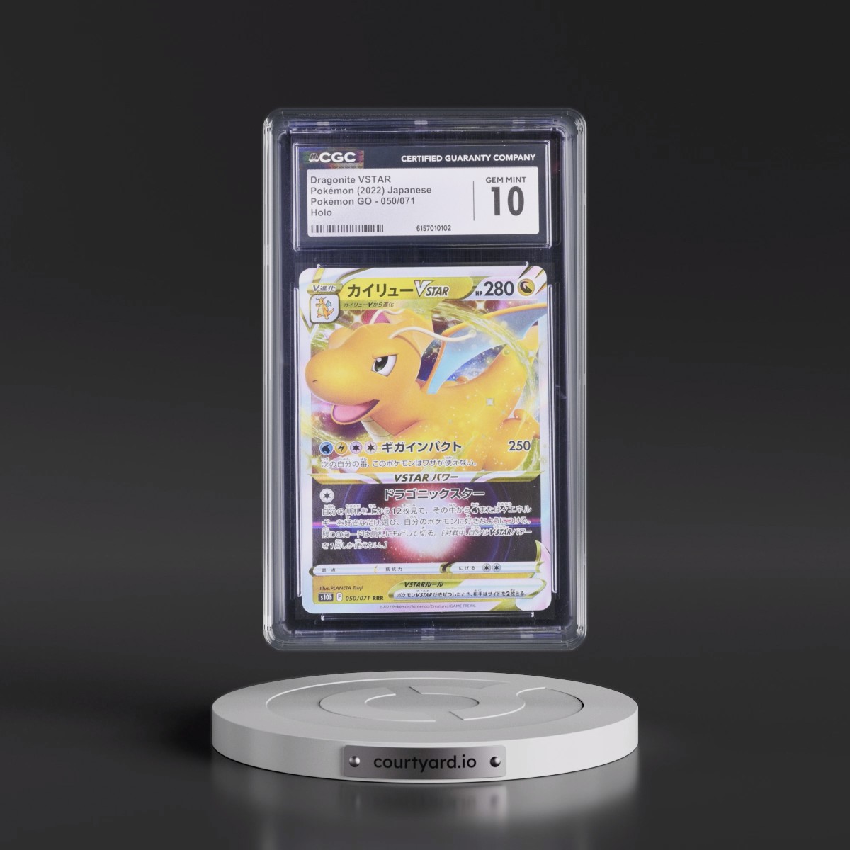 2022 Pokémon GO #050/071 Dragonite VSTAR - Holo (CGC 10 GEM MINT)