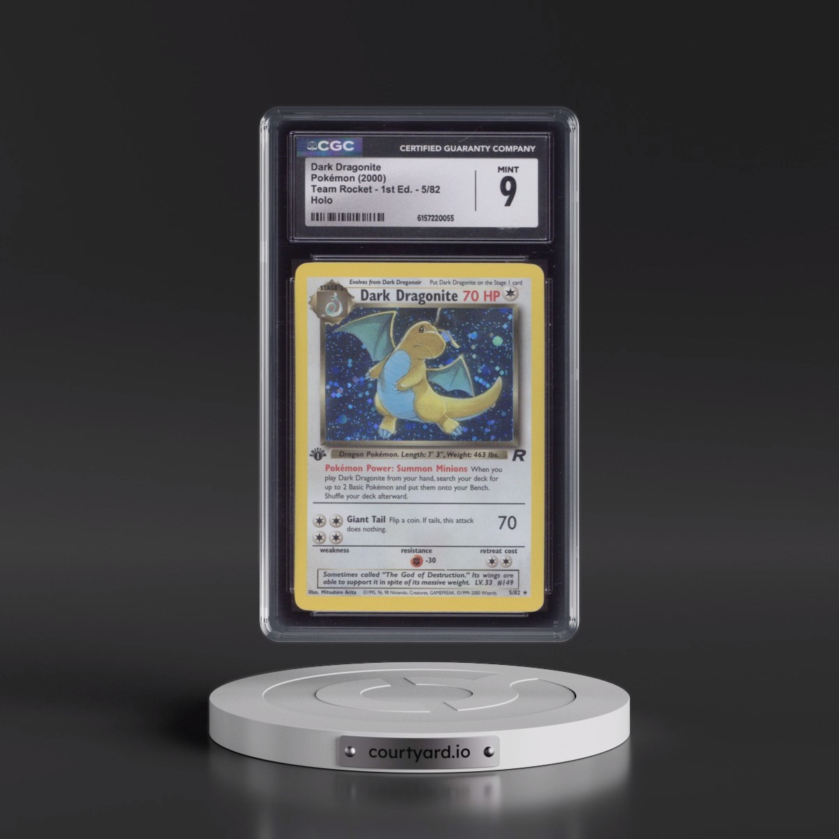 2000 Team Rocket #5/82 Dark Dragonite - 1st Edition Holo (CGC 9 MINT)