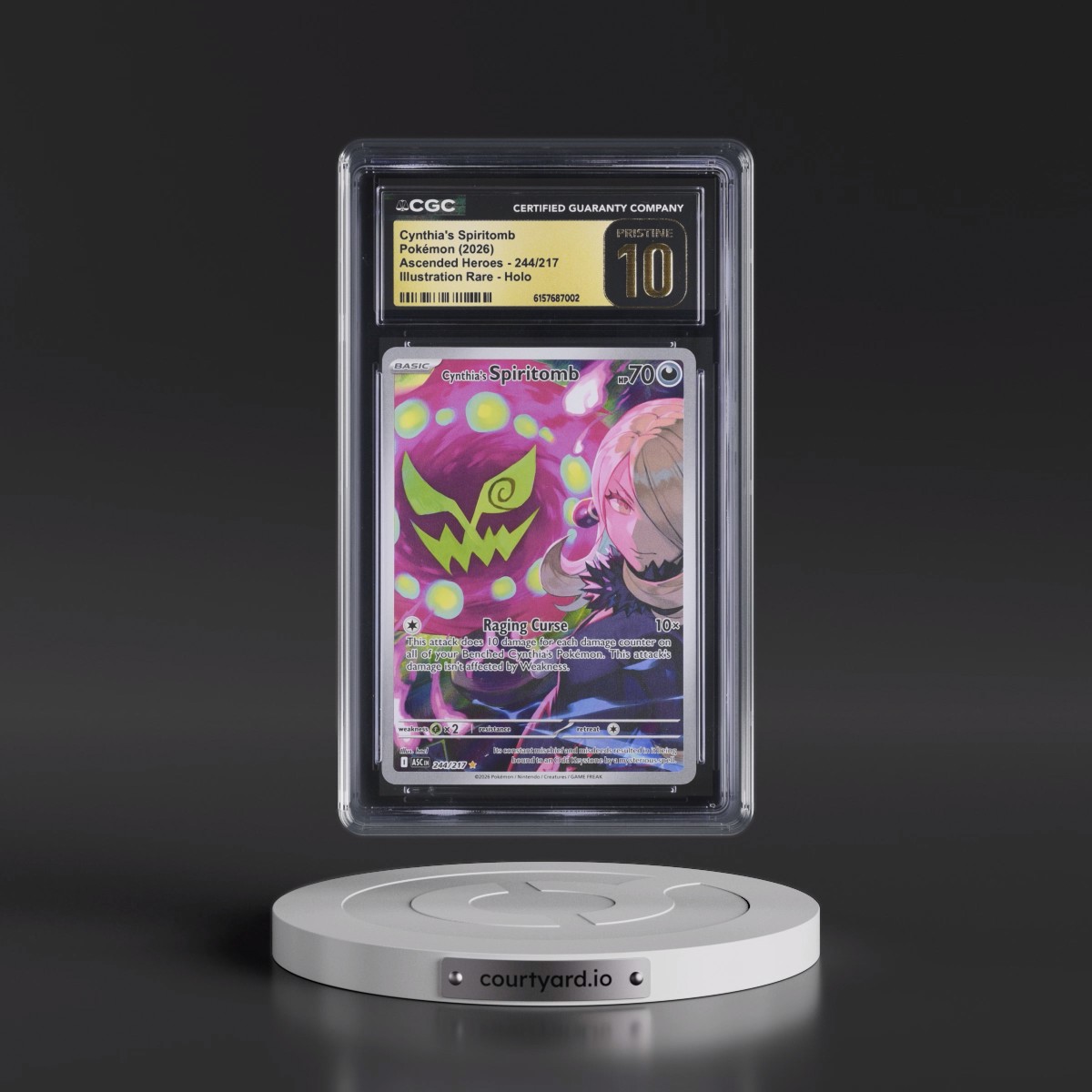 2026 Ascended Heroes - ASC EN #244/217 Cynthia's Spiritomb - Illustration Rare Holo (CGC 10 PRISTINE)