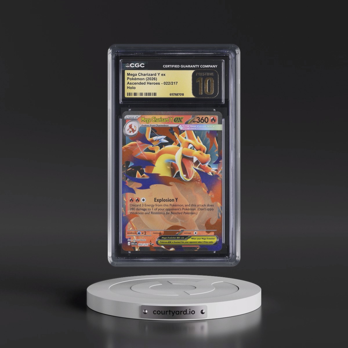 2026 Ascended Heroes - ASC EN #022/217 Mega Charizard Y ex - Holo (CGC 10 PRISTINE)