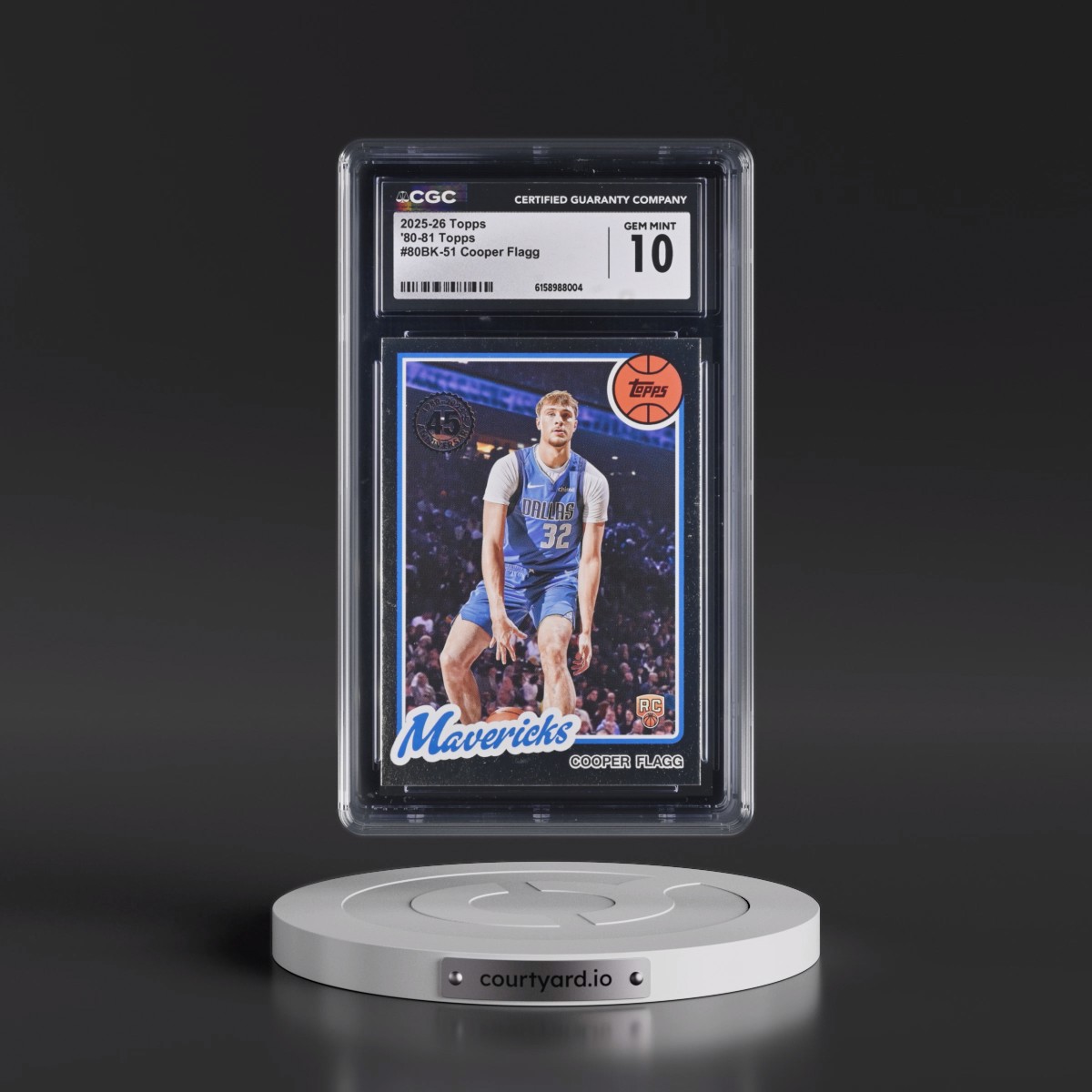 2025 Topps 1980-81 Topps Basketball #80BK-51 Cooper Flagg (CGC 10 GEM MINT)