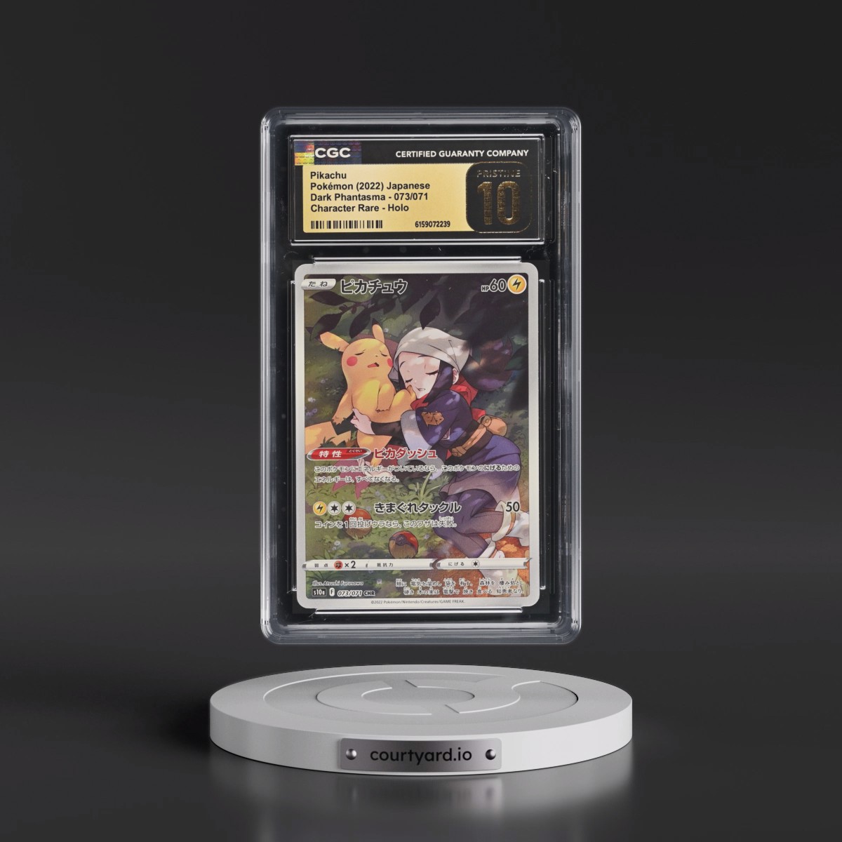 2021 Dark Phantasma #073/071 Pikachu - Character Rare Holo (CGC 10 PRISTINE)