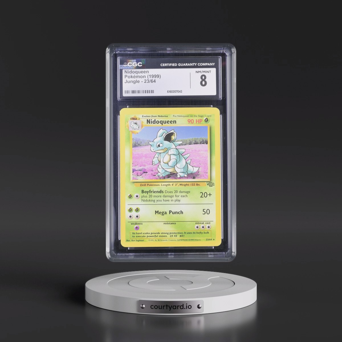 1999 Jungle #23/64 Nidoqueen (CGC 8 NM-MT)