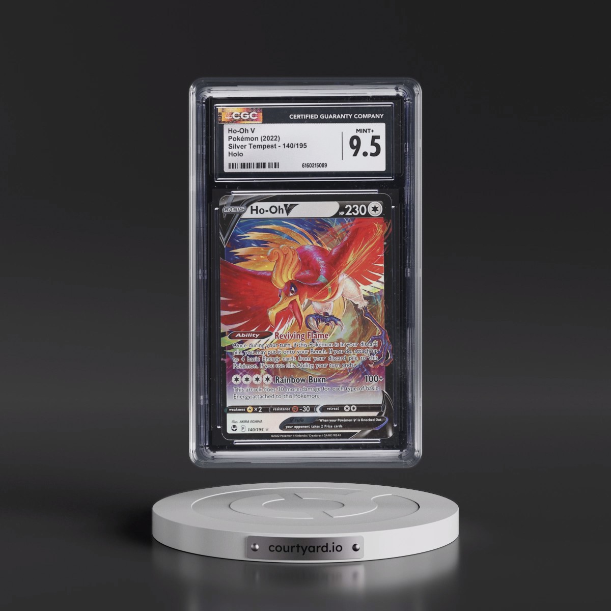 2022 Silver Tempest Ho-Oh V - Holo #140/195 CGC 9.5