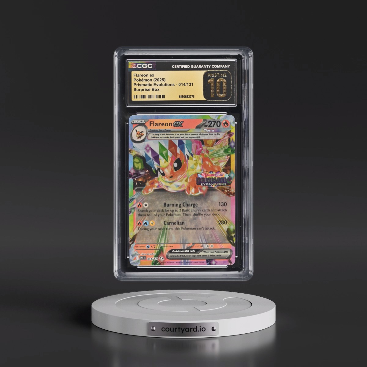 2024 Prismatic Evolutions - PRE EN #014/131 Flareon ex - Surprise Box (Prismatic Evolutions Stamp) (Holo) (CGC 10 PRISTINE)