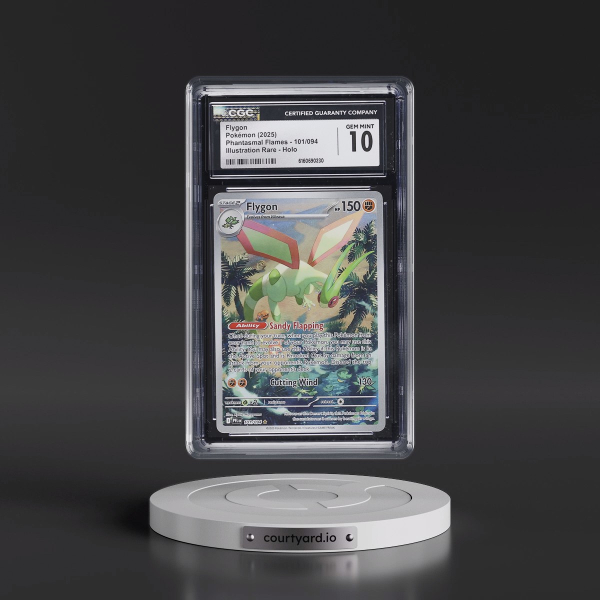 2025 Phantasmal Flames - PFL EN #101/094 Flygon - Illustration Rare Holo (CGC 10 GEM MINT)