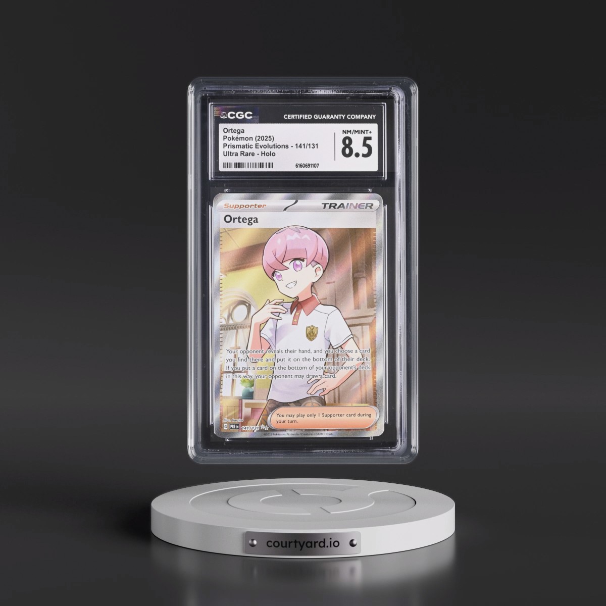 2024 Prismatic Evolutions - PRE EN #141/131 Ortega - Ultra Rare Holo (CGC 8.5 NM-MT+)