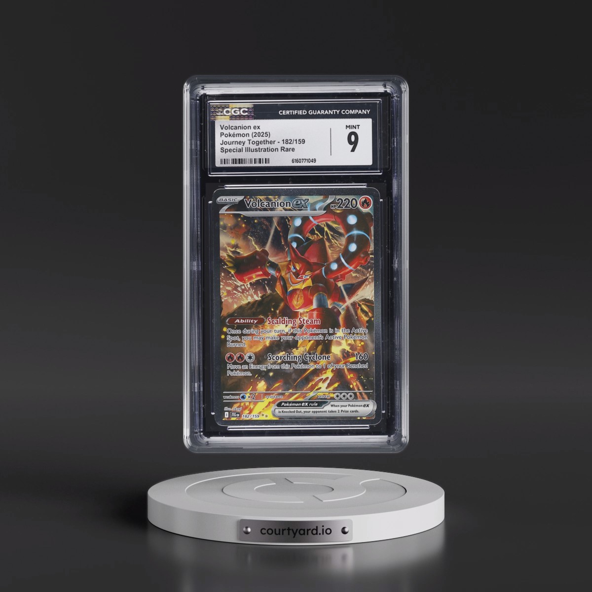 2024 Journey Together - JTG EN #182/159 Volcanion ex - Special Illustration Rare (Holo) (CGC 9 MINT)