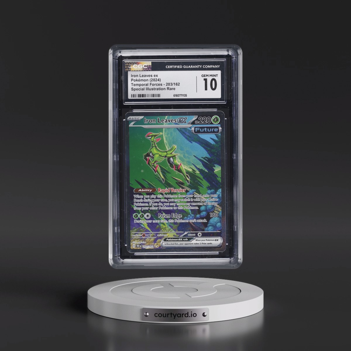 2023 Temporal Forces - TEF EN #203/162 Iron Leaves ex - Special Illustration Rare (Holo) (CGC 10 GEM MINT)