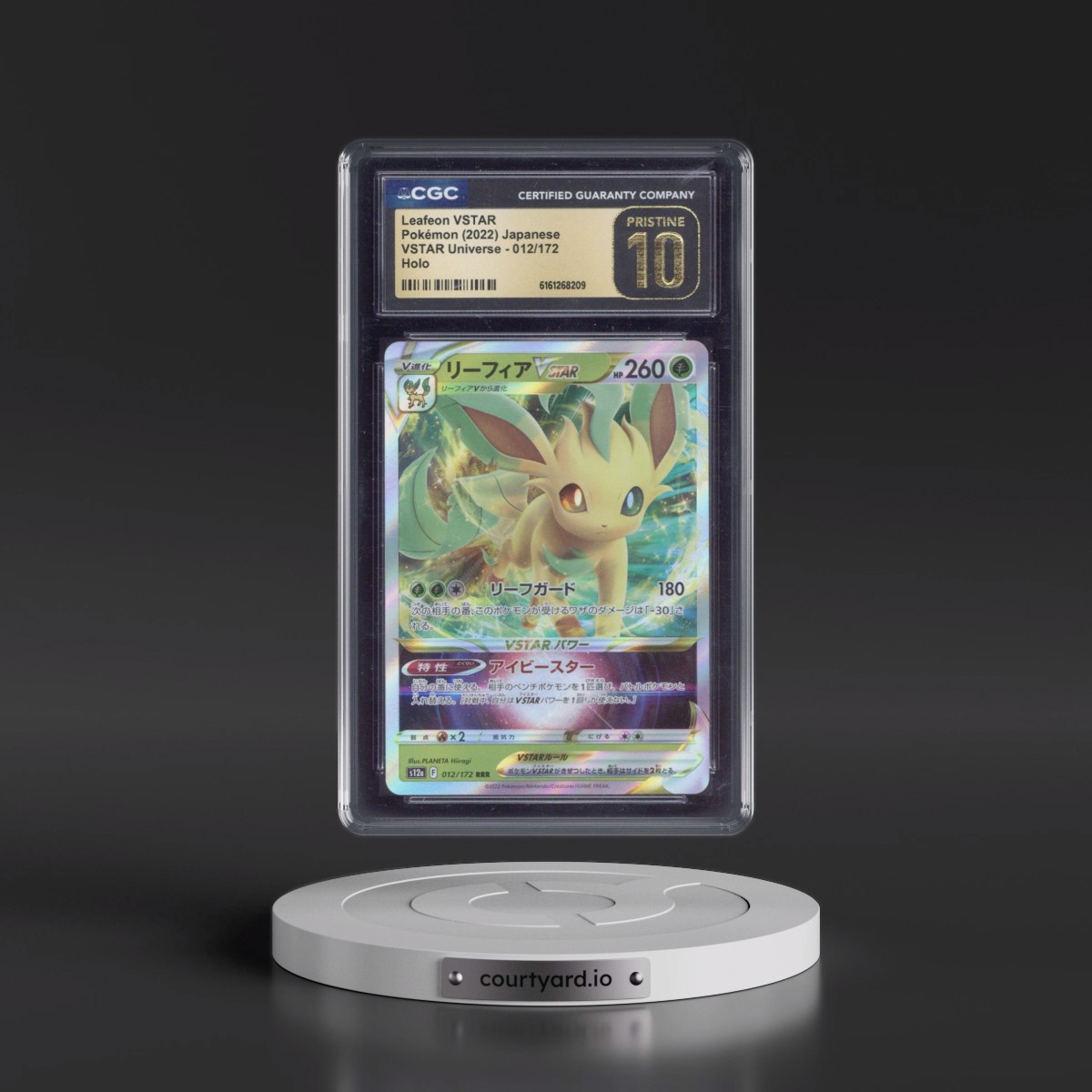 2022 VSTAR Universe #012/172 Leafeon VSTAR - Holo (CGC 10 PRISTINE)