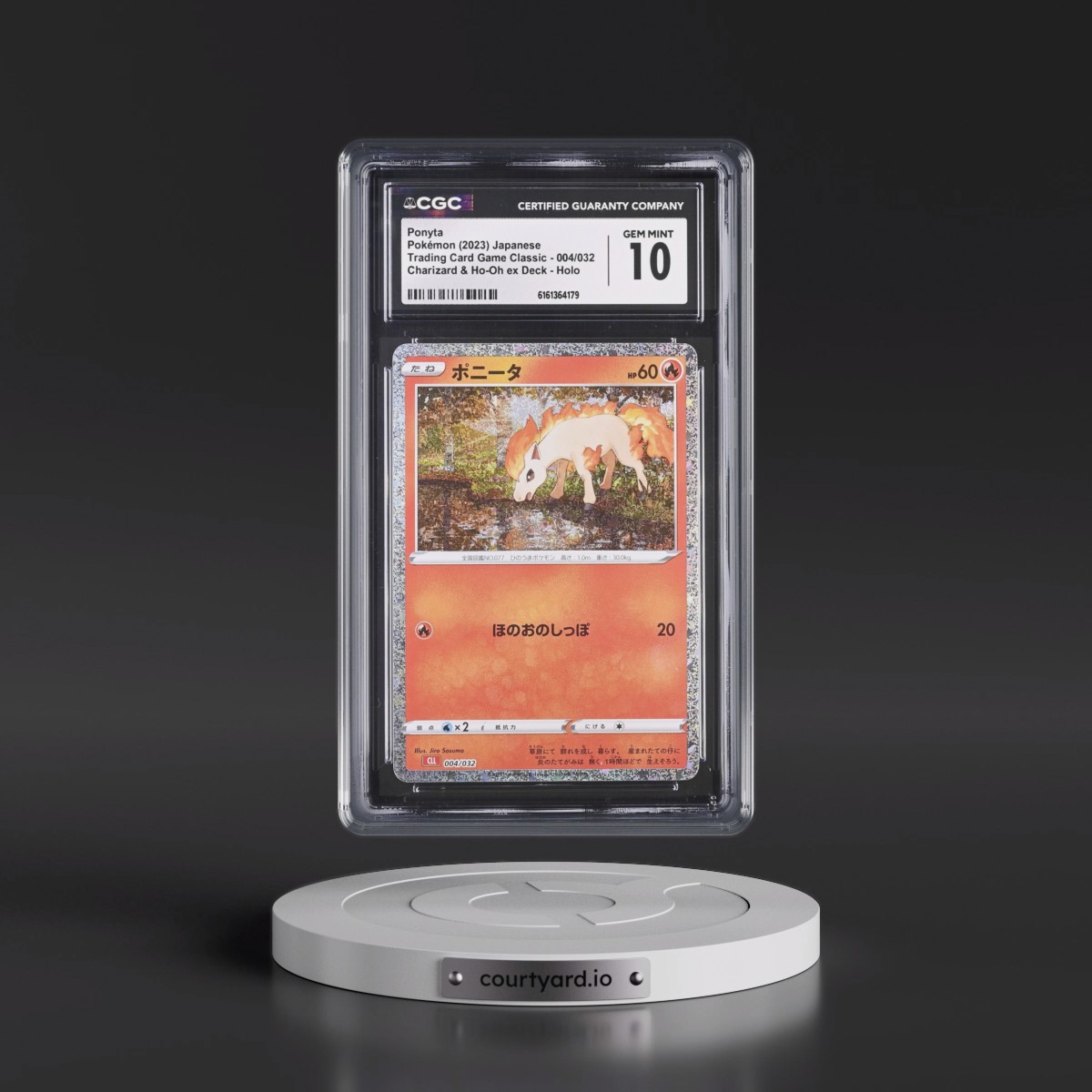 2023 Trading Card Game Classic - CLF, CLL, CLK #004/032 Ponyta - Charizard & Ho-Oh ex Deck - CLL Holo (CGC 10 GEM MINT)