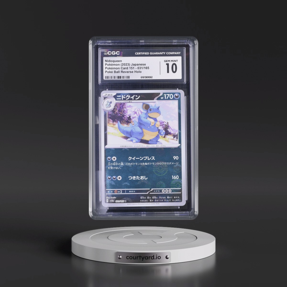 2023 Pokémon Card 151 #031/165 Nidoqueen - Reverse Holo Poké Ball (CGC 10 GEM MINT)