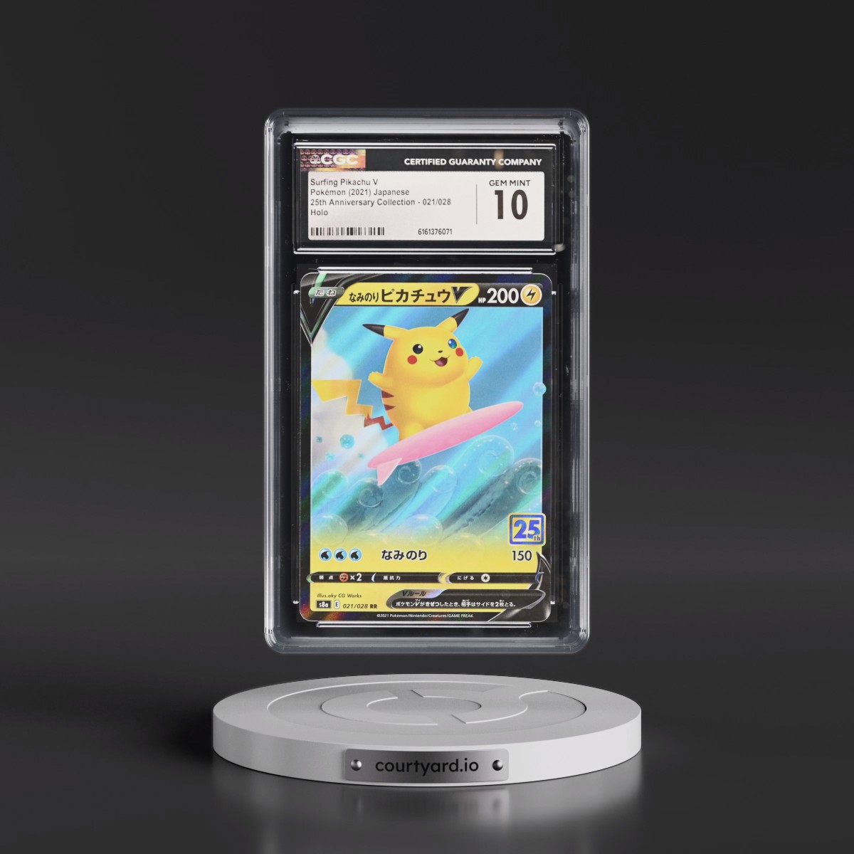 2021 25th Anniversary Collection #021/028 Surfing Pikachu V - Holo (CGC 10 GEM MINT)