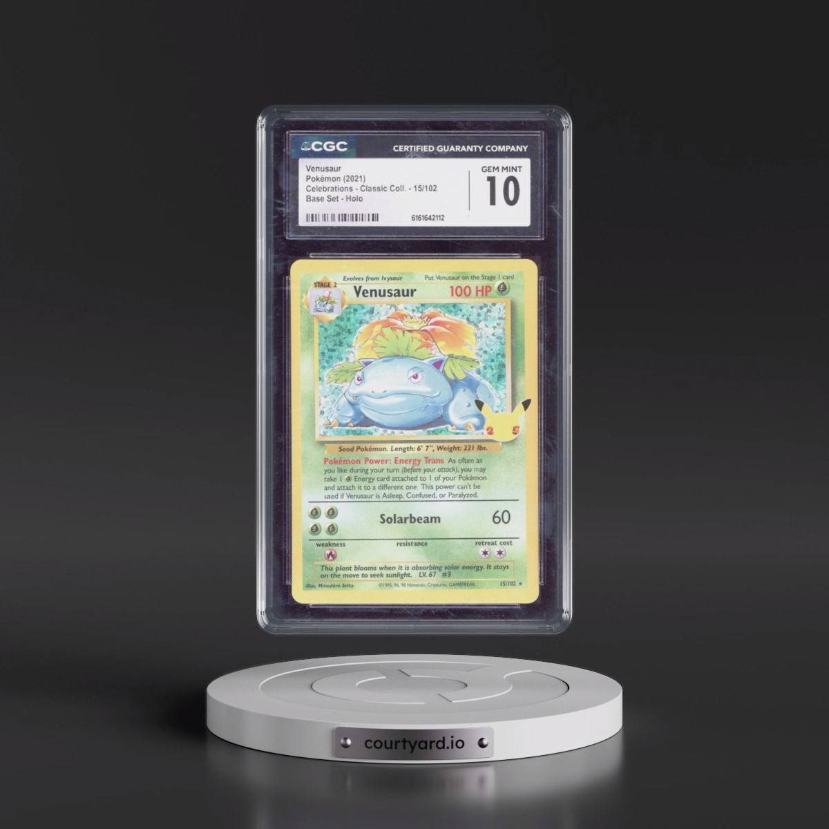 2021 Celebrations - Classic Collection #15/102 Venusaur - Base Set Holo (CGC 10 GEM MINT)