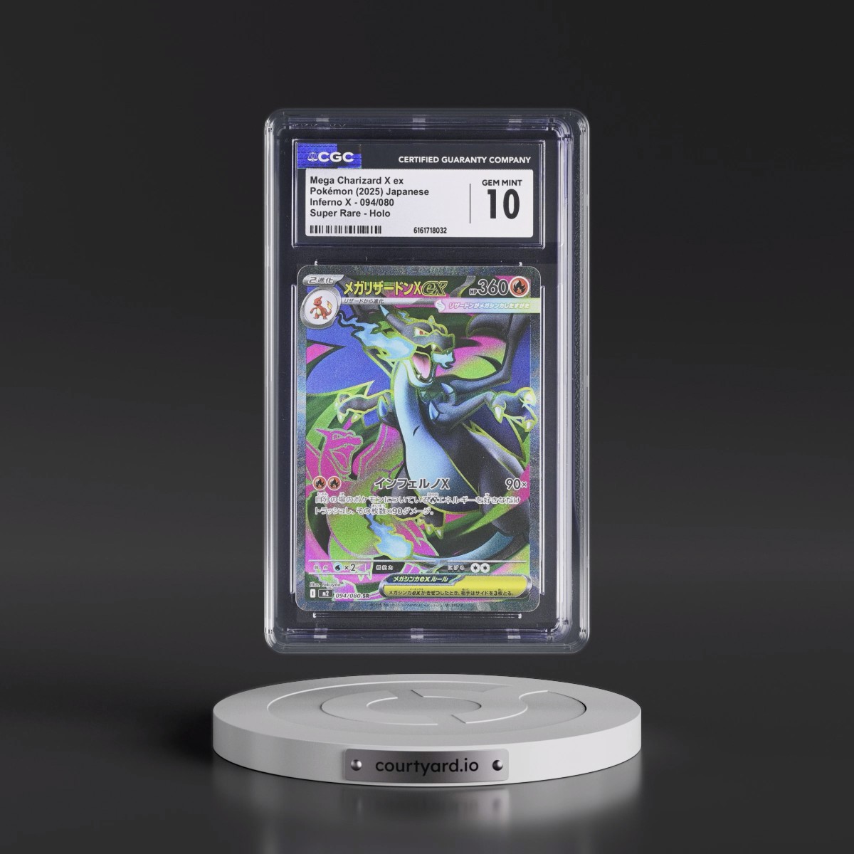 2025 Inferno X - M2 #094/080 Mega Charizard X ex - Super Rare Holo (CGC 10 GEM MINT)