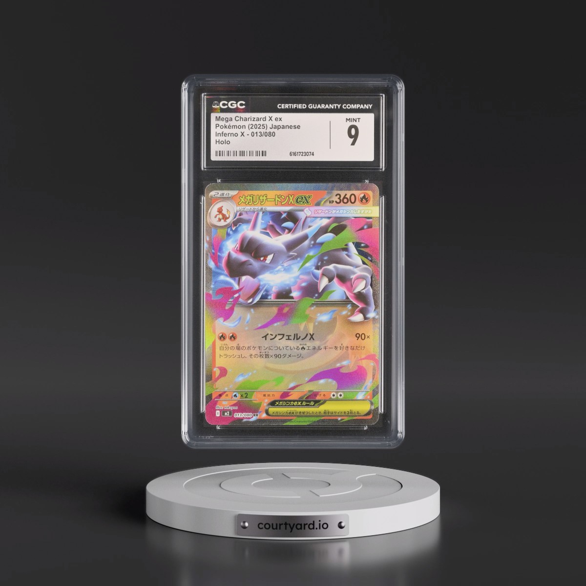 2025 Inferno X - M2 #013/080 Mega Charizard X ex - Holo (CGC 9 MINT)