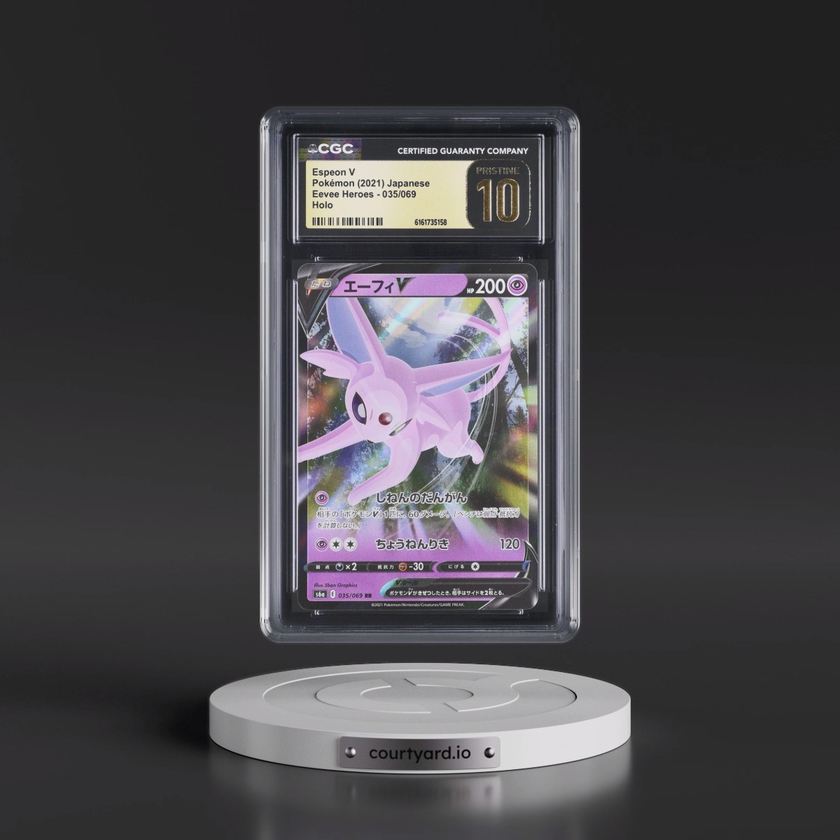 2021 Eevee Heroes #035/069 Espeon V - Holo (CGC 10 PRISTINE)