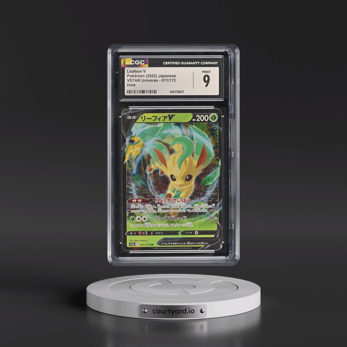 2022 VSTAR Universe #011/172 Leafeon V - Holo (CGC 9 MINT)