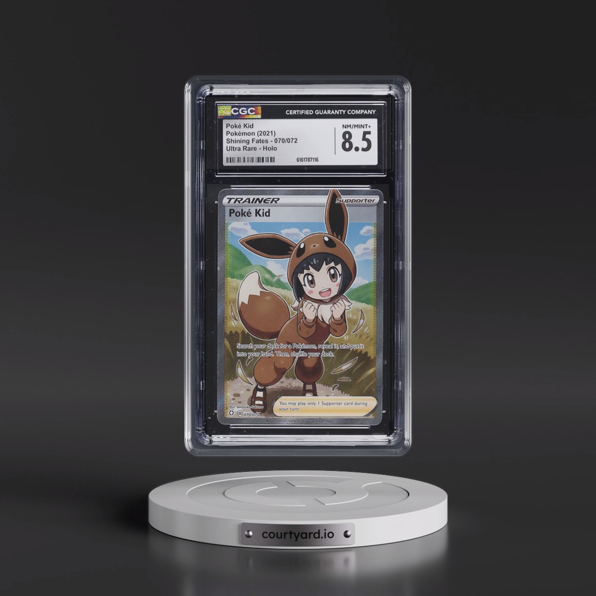 2021 Shining Fates #070/072 Poké Kid - Ultra Rare Holo (CGC 8.5 NM-MT+)