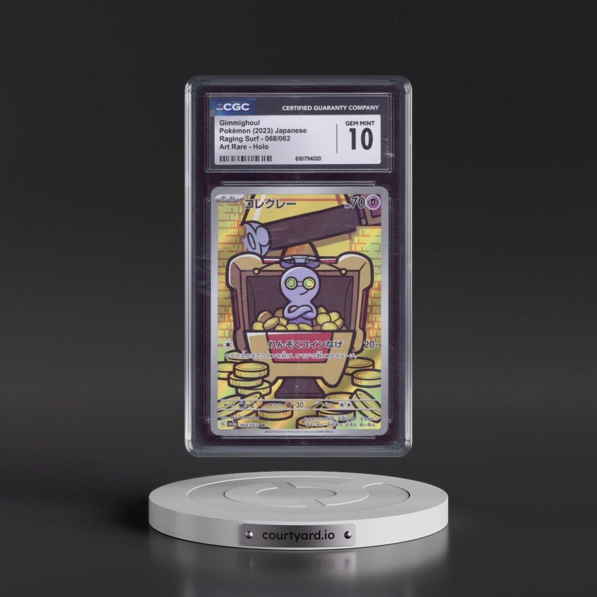 2023 Raging Surf #068/062 Gimmighoul - Art Rare Holo (CGC 10 GEM MINT)