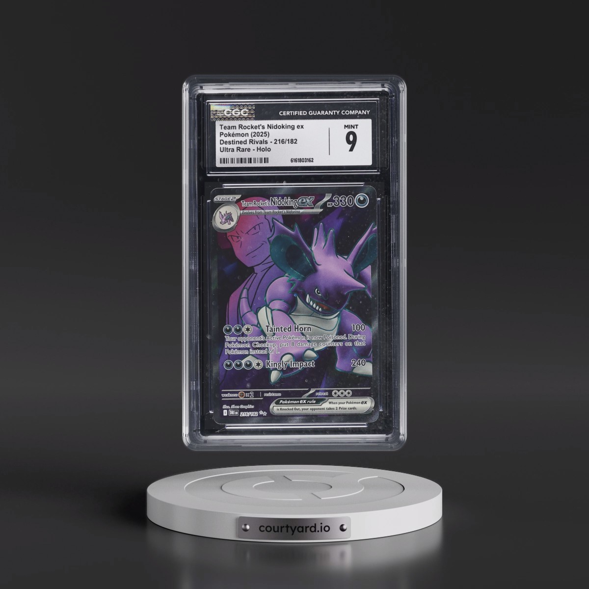2025 Destined Rivals - DRI EN #216/182 Team Rocket's Nidoking ex - Ultra Rare Holo (CGC 9 MINT)