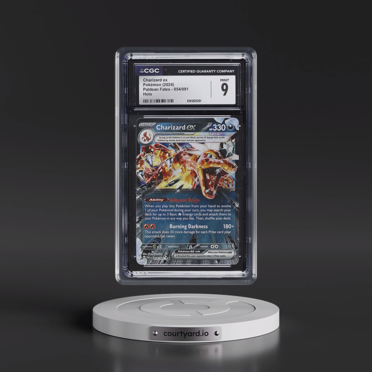 2024 Paldean Fates - PAF EN #054/091 Charizard ex - Holo (CGC 9 MINT)