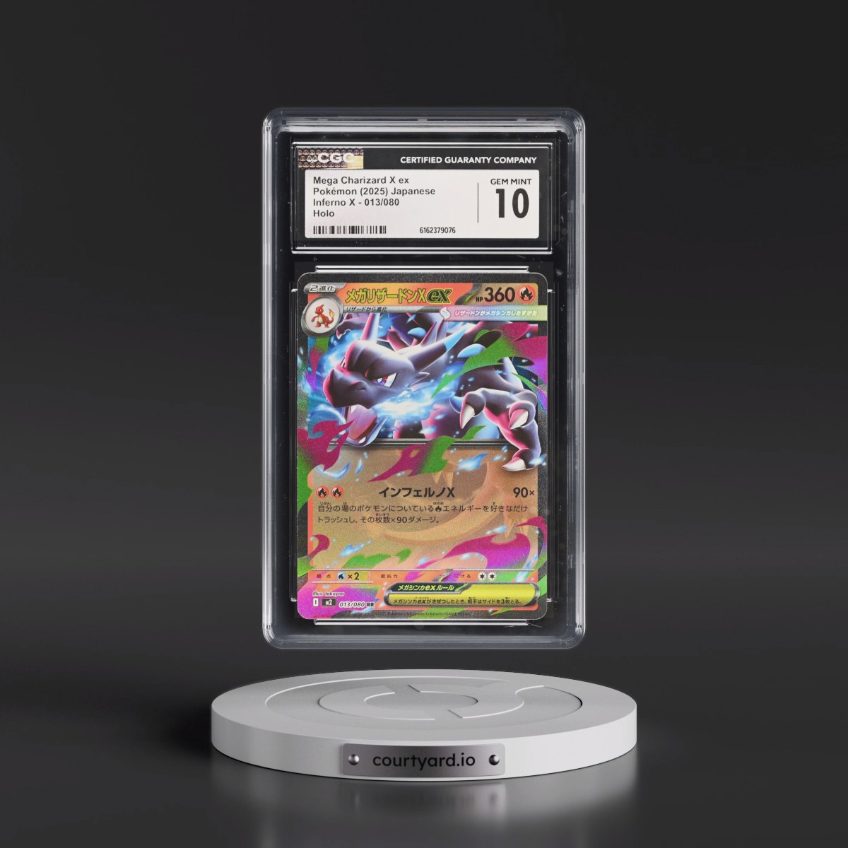 2025 Inferno X - M2 #013/080 Mega Charizard X ex - Holo (CGC 10 GEM MINT)