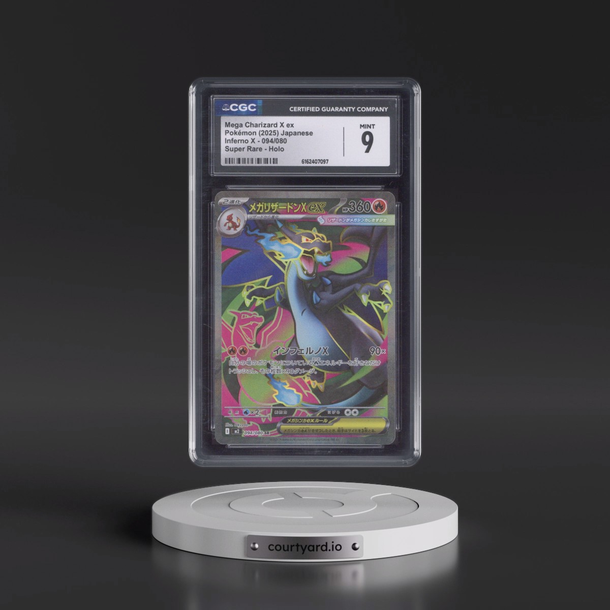 2025 Inferno X - M2 #094/080 Mega Charizard X ex - Super Rare Holo (CGC 9 MINT)