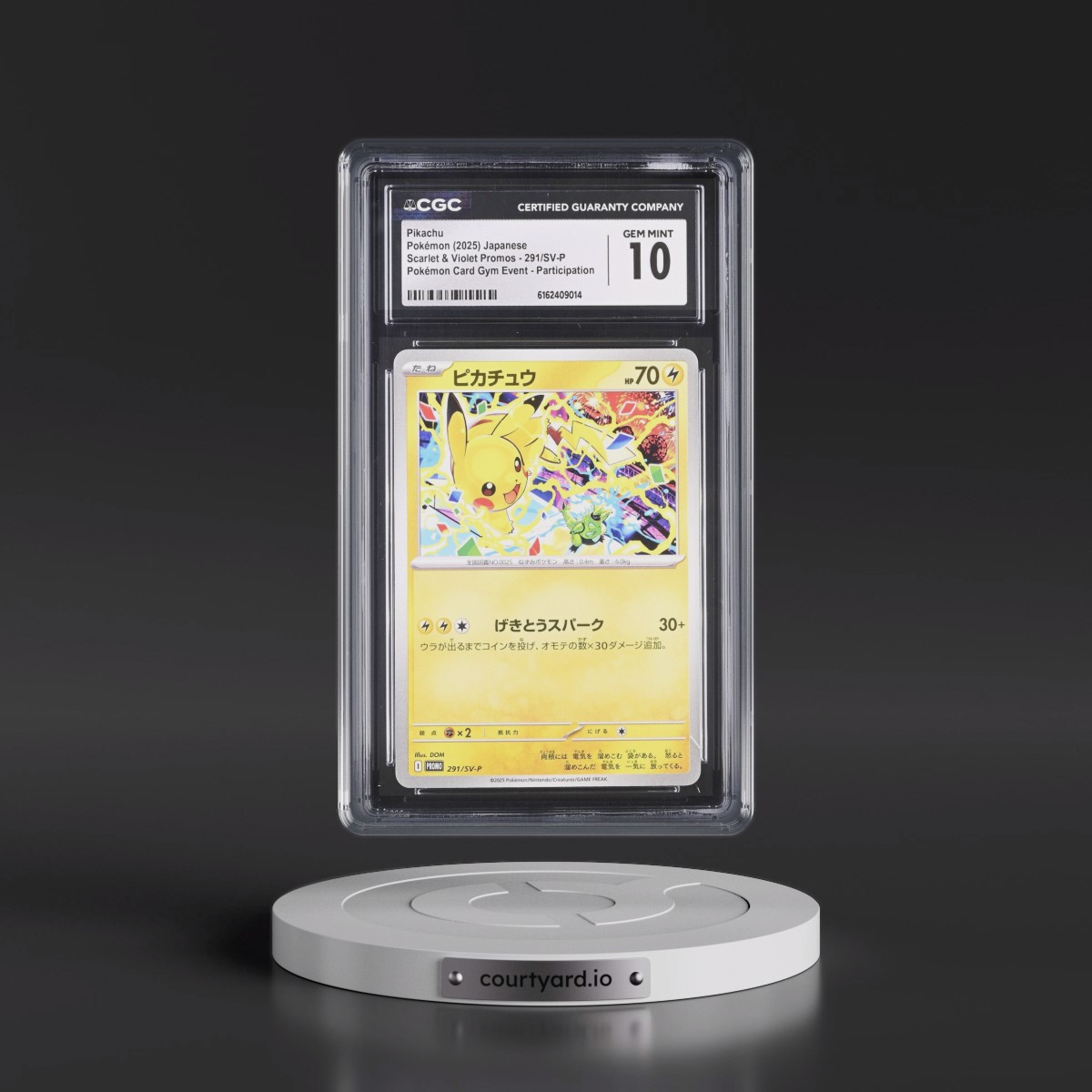 2022 Scarlet & Violet Promos Pikachu - Pokémon Card Gym Event Participation #291/SV-P CGC 10