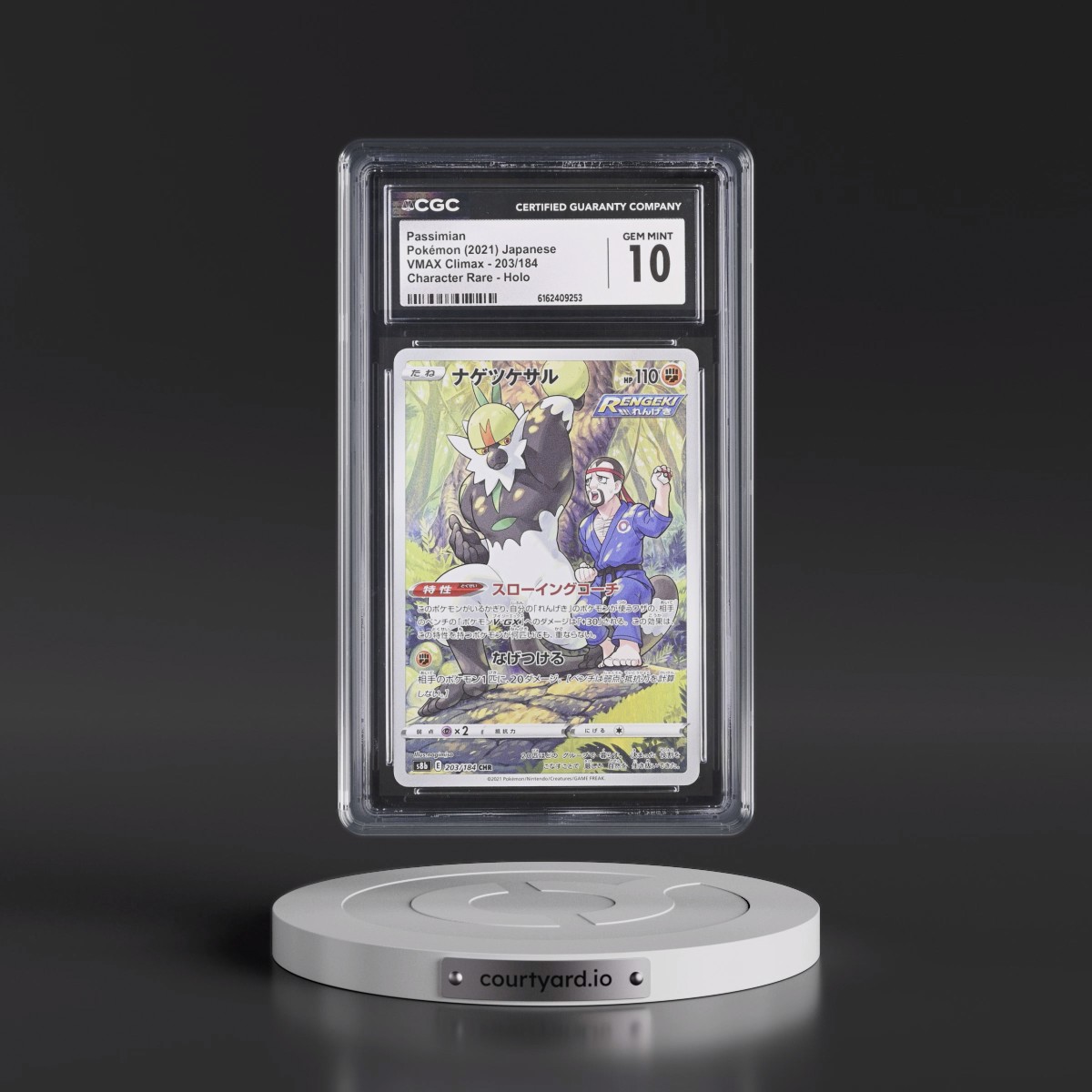 2021 VMAX Climax #203/184 Passimian - Character Rare Holo (CGC 10 GEM MINT)