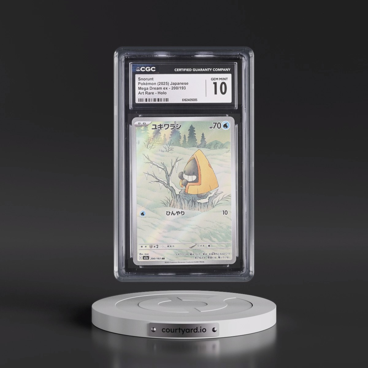 2025 Mega Dream ex - M2a #200/193 Snorunt - Art Rare Holo (CGC 10 GEM MINT)