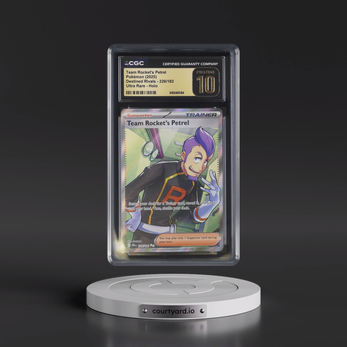 2025 Destined Rivals - DRI EN Team Rocket's Petrel - Ultra Rare Holo #226/182 CGC 10