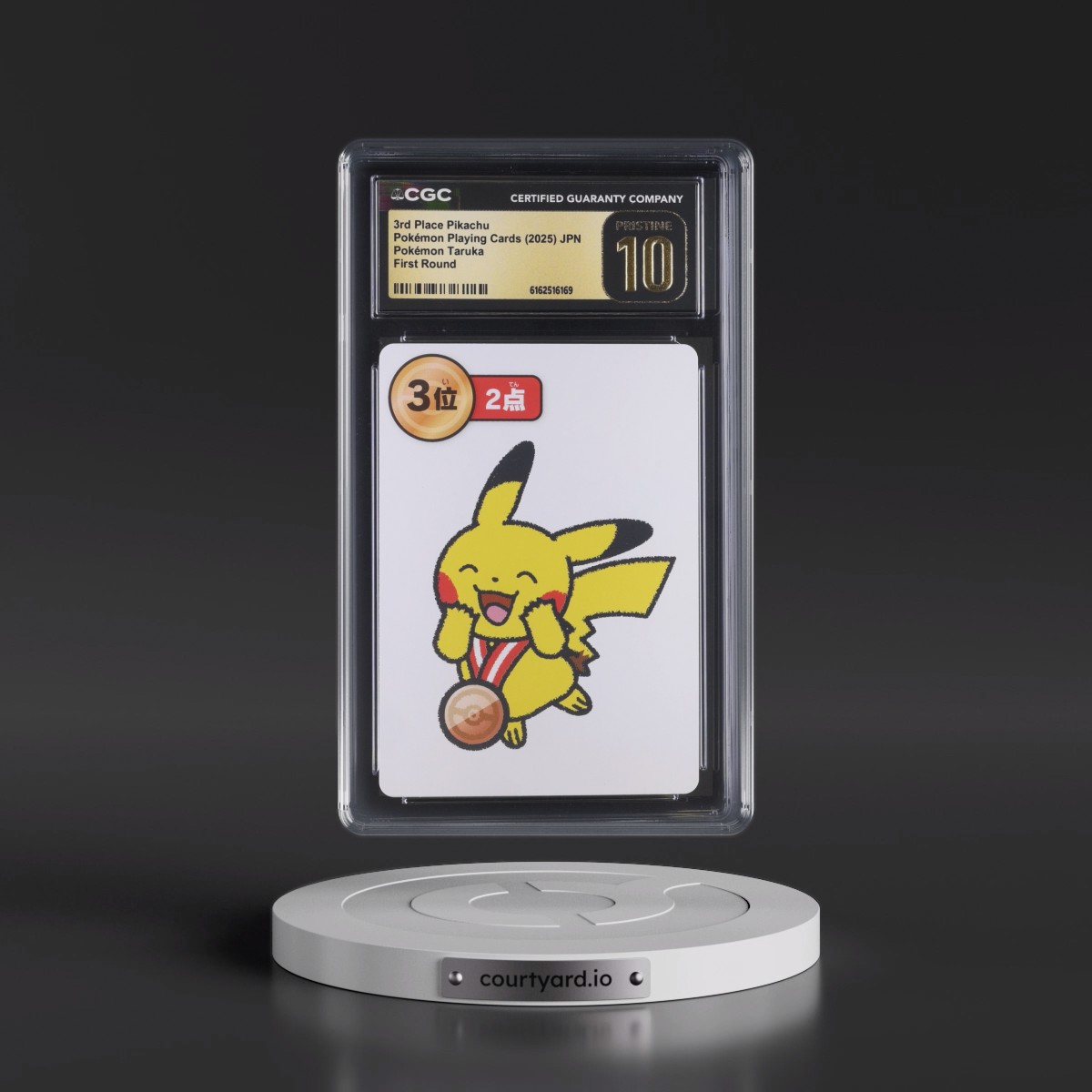 2025 Pokémon Taruka (2025) 3rd Place Pikachu - (Red Back) First Round CGC 10
