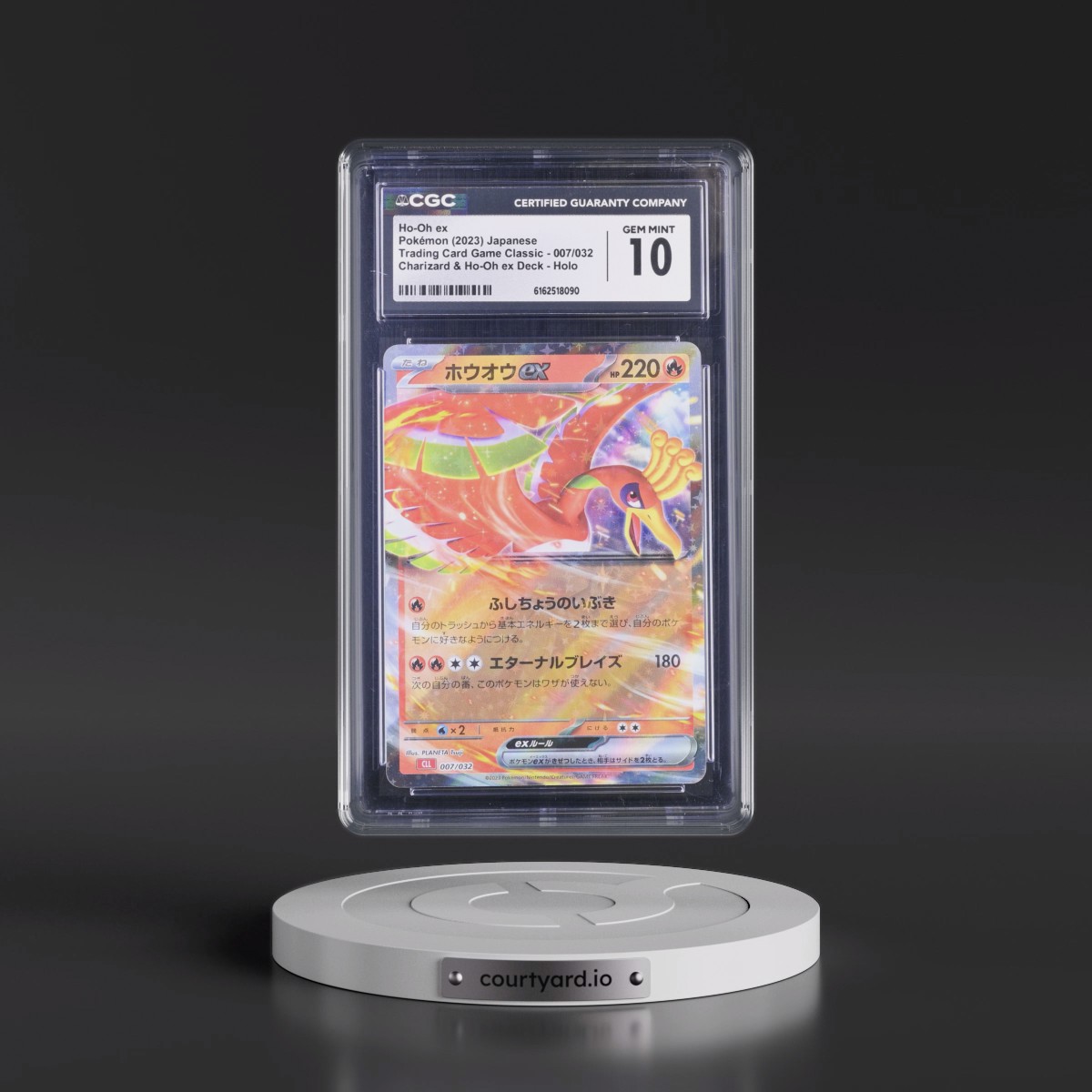2023 Trading Card Game Classic - CLF, CLL, CLK #007/032 Ho-Oh ex - Charizard & Ho-Oh ex Deck - CLL Holo (CGC 10 GEM MINT)