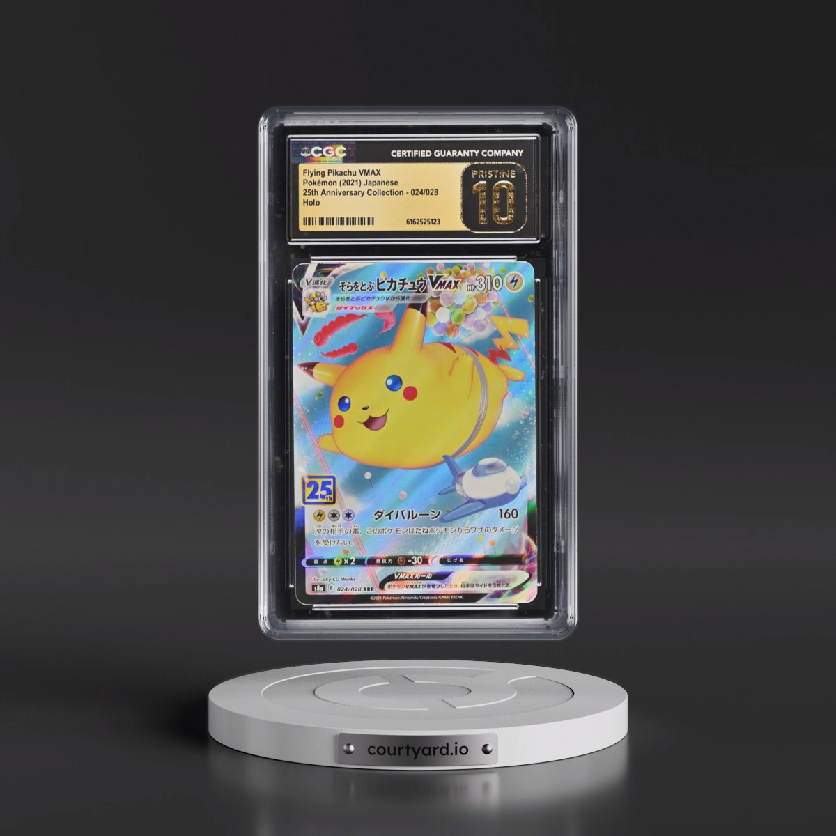 2021 25th Anniversary Collection Flying Pikachu VMAX - Holo #024/028 CGC 10