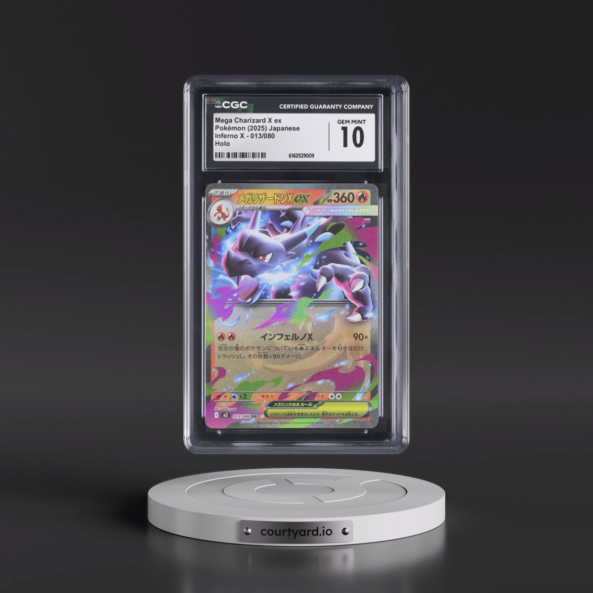 2025 Inferno X - M2 #013/080 Mega Charizard X ex - Holo (CGC 10 GEM MINT)