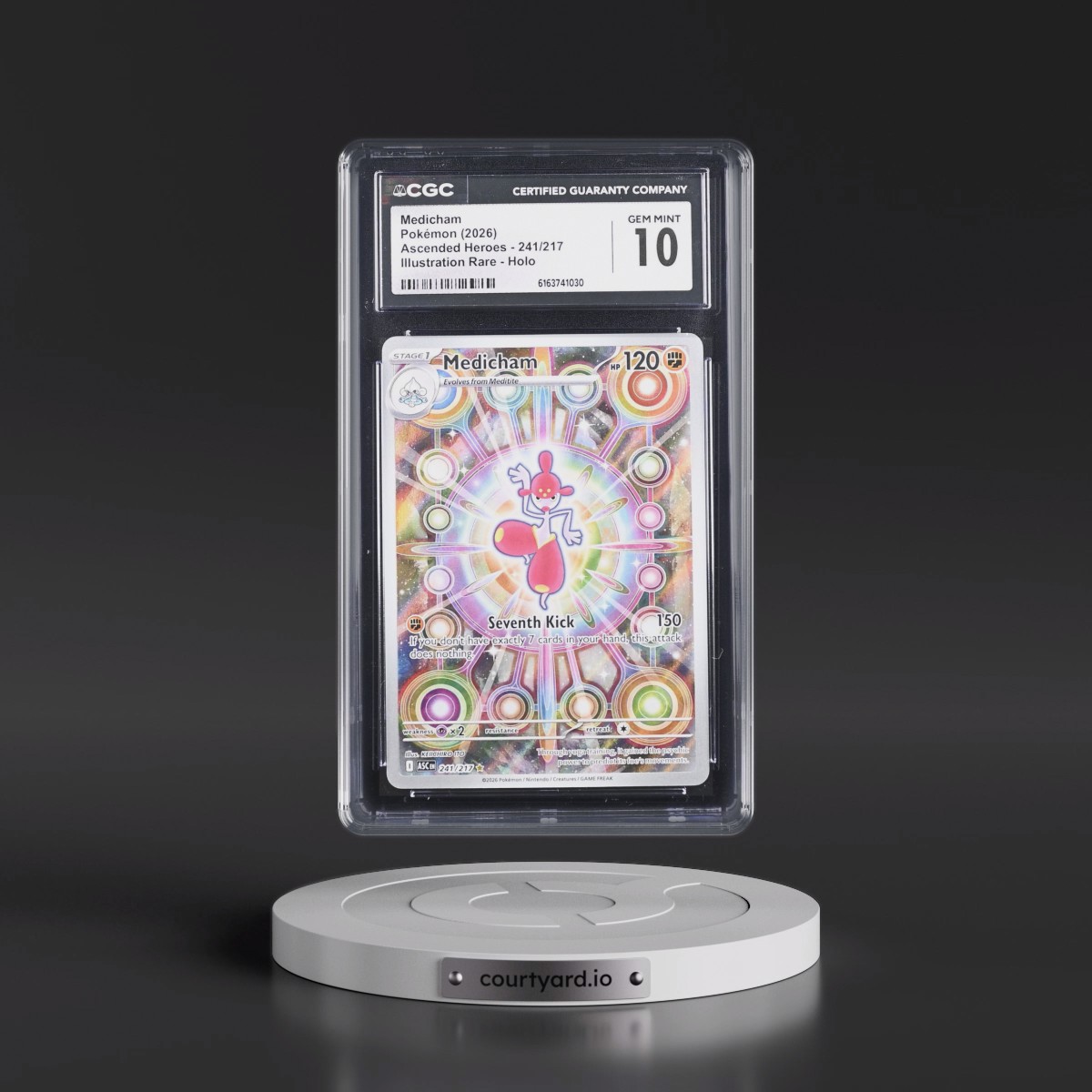 2026 Ascended Heroes - ASC EN #241/217 Medicham - Illustration Rare Holo (CGC 10 GEM MINT)