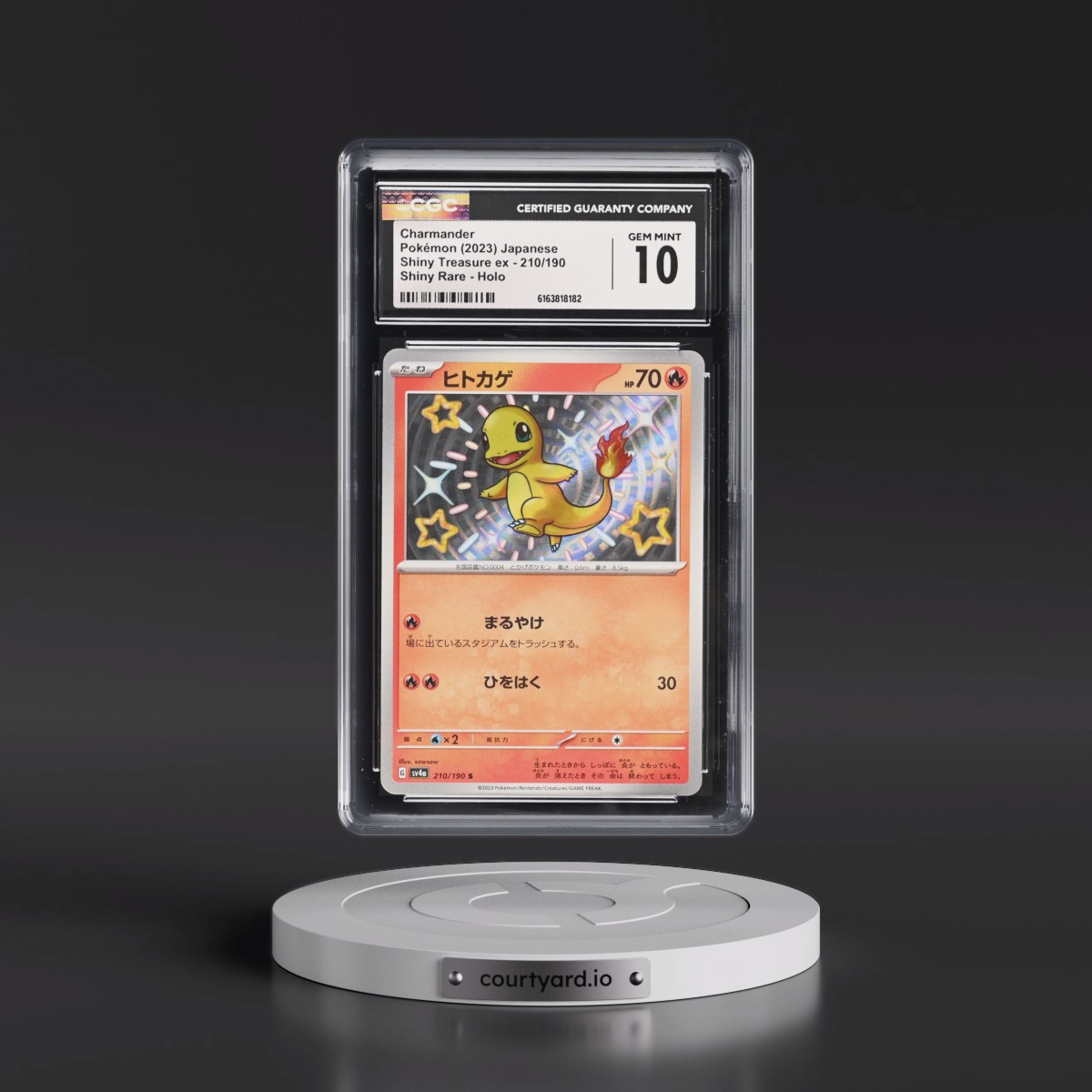 2023 Shiny Treasure ex #210/190 Charmander - Shiny Rare Holo (CGC 10 GEM MINT)