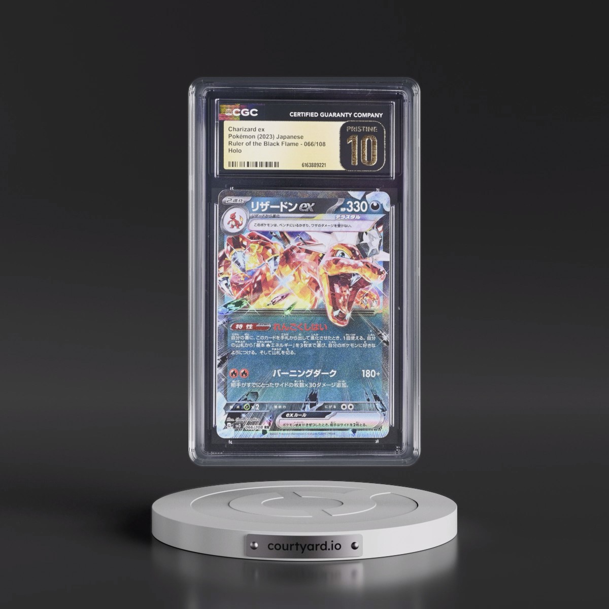 2023 Ruler of the Black Flame #066/108 Charizard ex - Holo (CGC 10 PRISTINE)