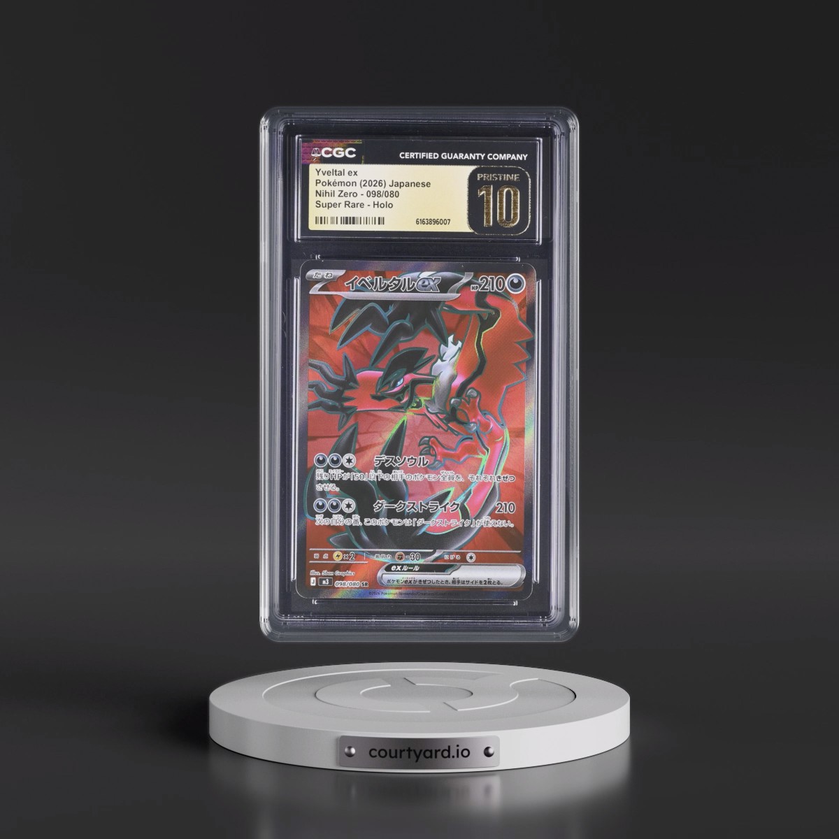 2026 Nihil Zero - M3 #098/080 Yveltal ex - Super Rare Holo (CGC 10 PRISTINE)