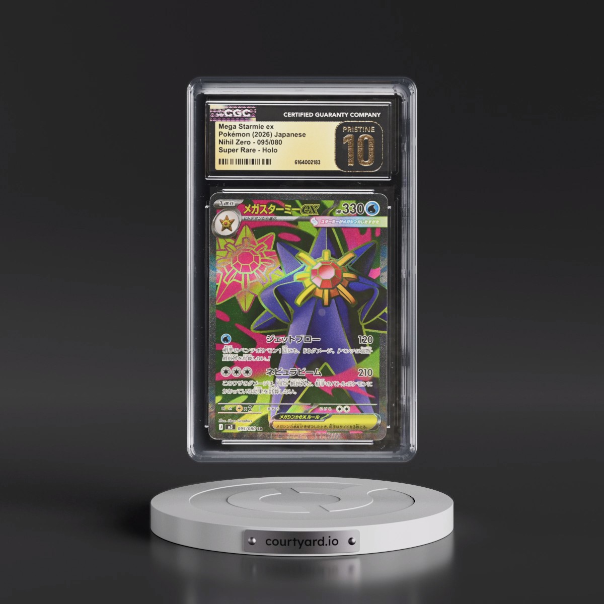 2026 Nihil Zero - M3 #095/080 Mega Starmie ex - Super Rare Holo (CGC 10 PRISTINE)