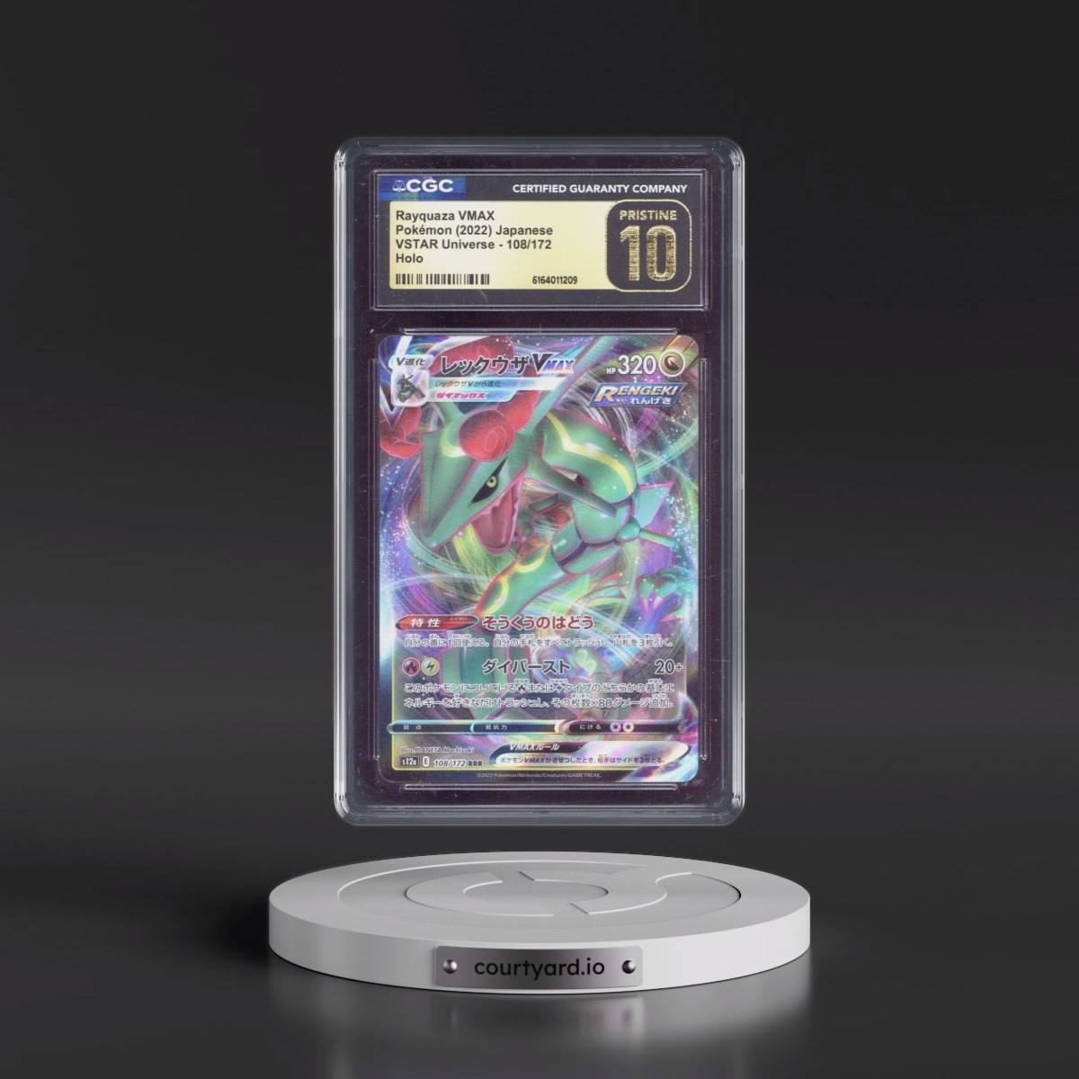 2022 VSTAR Universe #108/172 Rayquaza VMAX - Holo (CGC 10 PRISTINE)