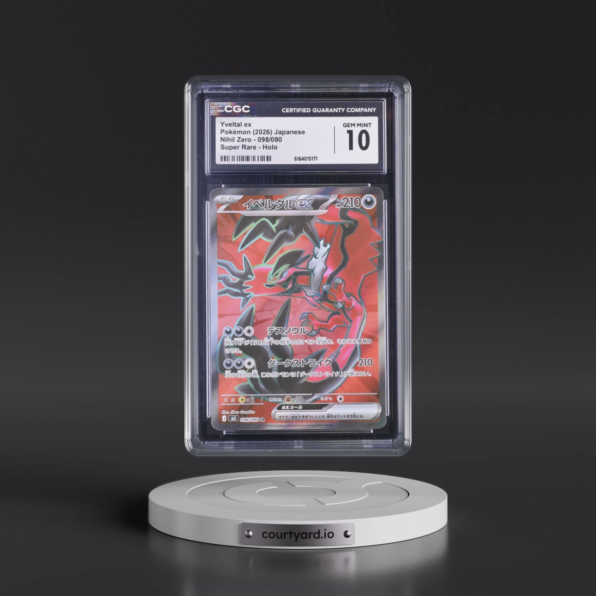 2026 Nihil Zero - M3 #098/080 Yveltal ex - Super Rare Holo (CGC 10 GEM MINT)