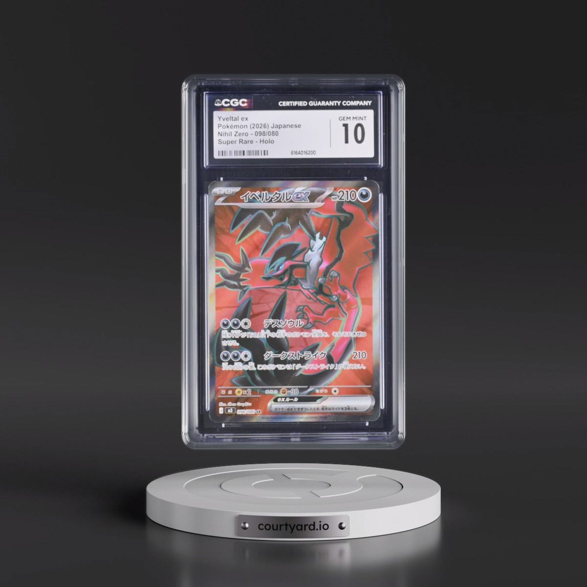 2026 Nihil Zero - M3 #098/080 Yveltal ex - Super Rare Holo (CGC 10 GEM MINT)