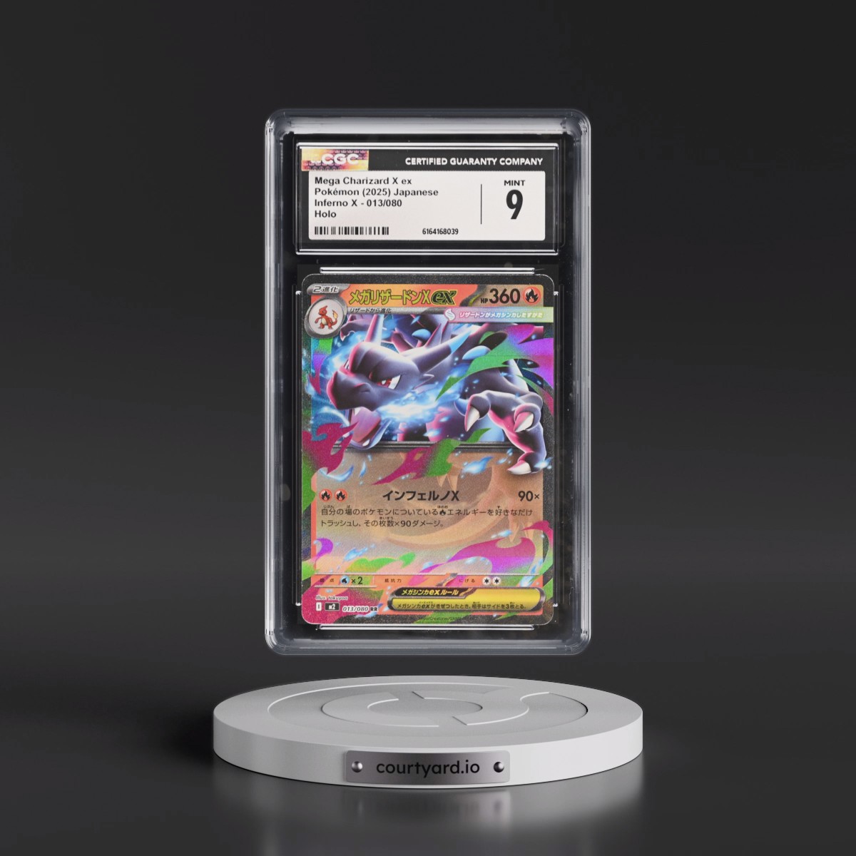 2025 Inferno X - M2 #013/080 Mega Charizard X ex - Holo (CGC 9 MINT)