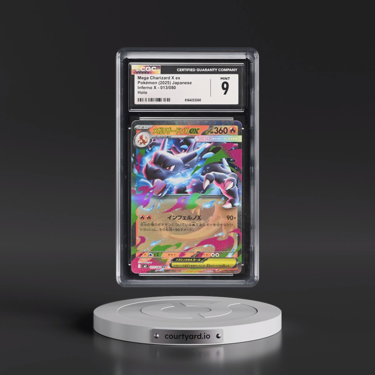 2025 Inferno X - M2 #013/080 Mega Charizard X ex - Holo (CGC 9 MINT)